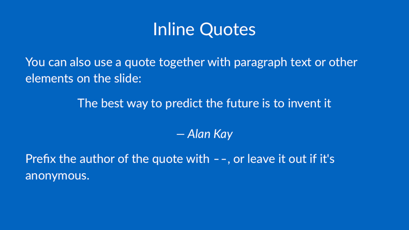 quotes slide