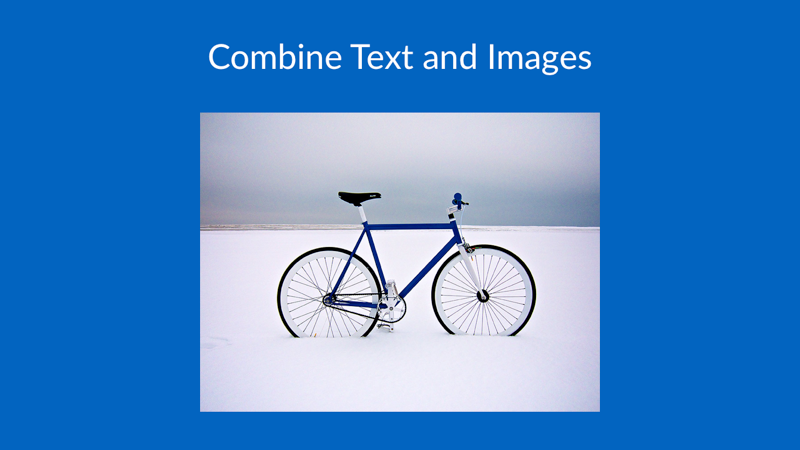 Combine Text and Images