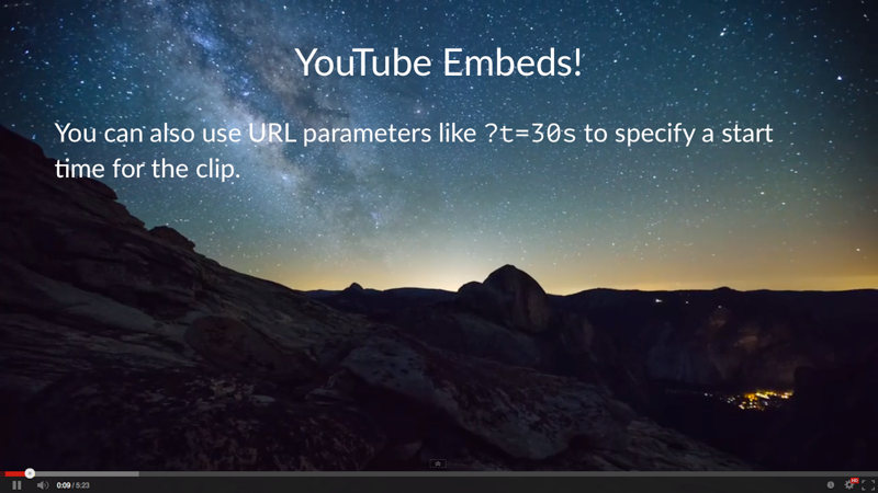 YouTube Embeds